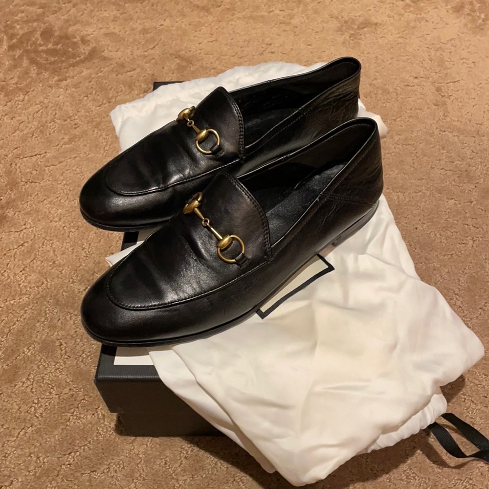 Gucci Leather horsebit loader/slide size 6.5